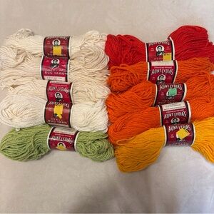 Aunt Lydia’s Heavy Rug Yarn Vintage Lot of 10 Assorted Colors 70 Yards Each New